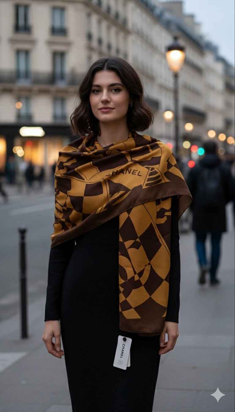 Chanel silk stole