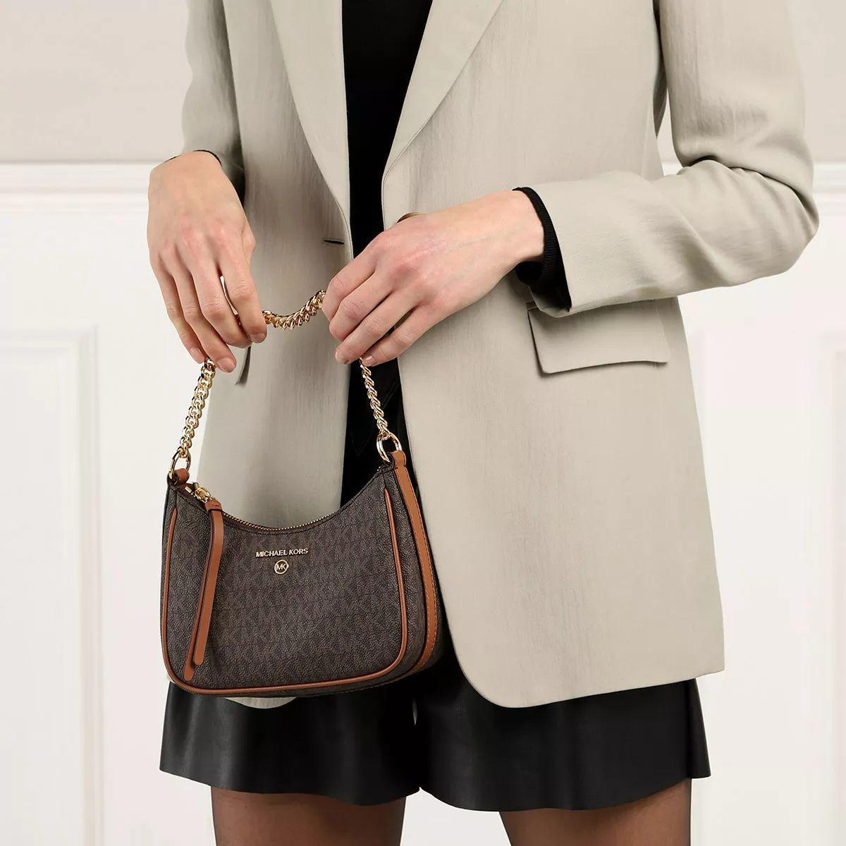 Michael kors jet set signature logo chain pochette
