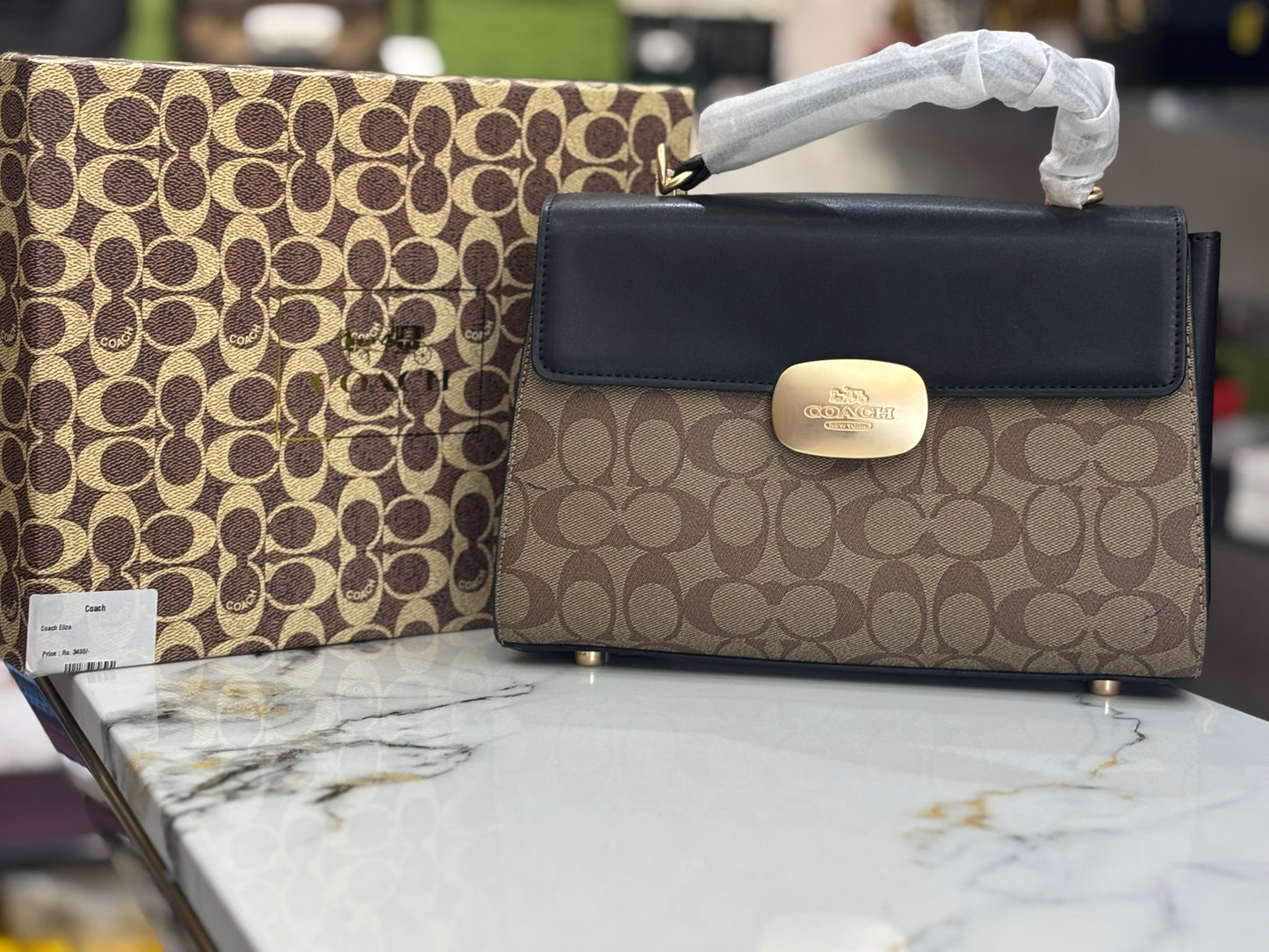 Coach Eliza signature premium bag with top handle