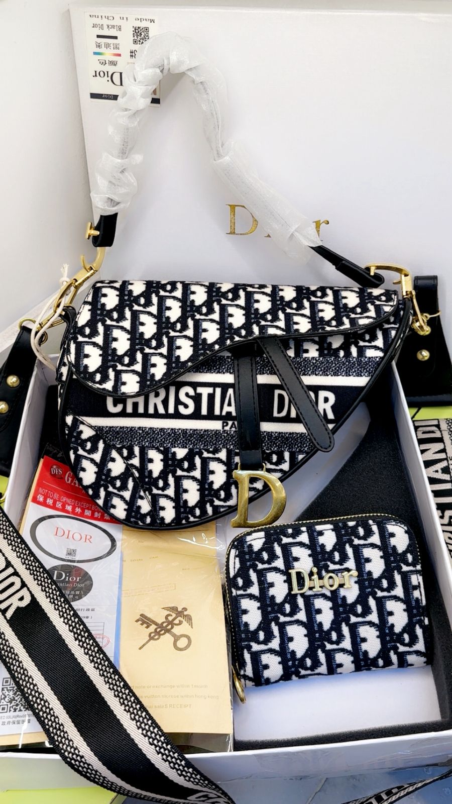 Dior saddle combo gift set