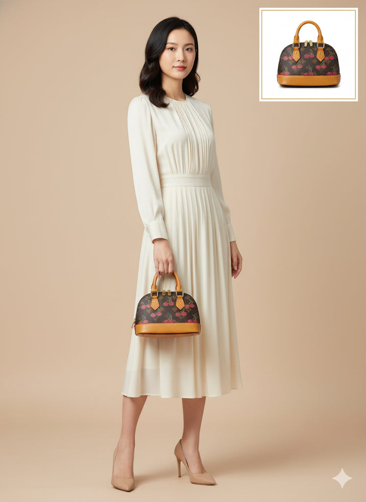 Luxury Louis Vuitton (lv) Alma Printed Handbag for women