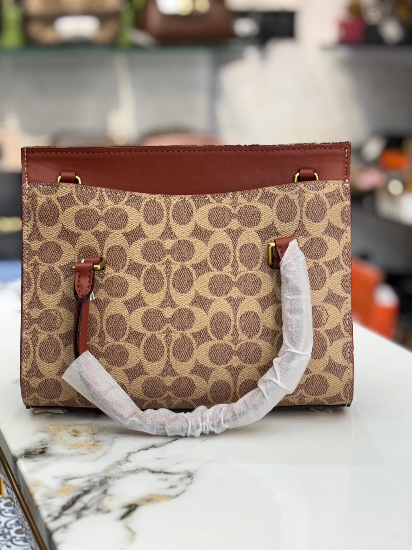 Coach broom Satchel carryall shoulder crossbody Bag