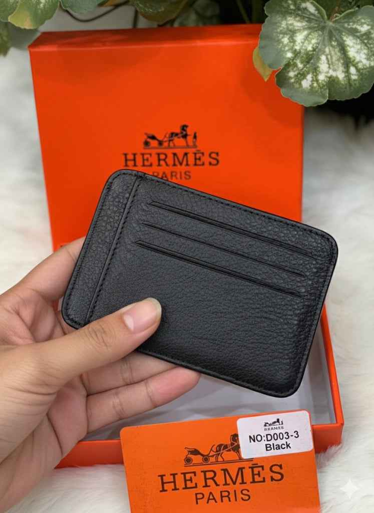 Luxury Hermes Genuine Leather Card Holder for Men