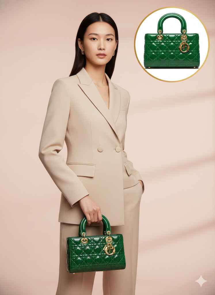 Luxury Lady Dior Rectangular Handbag for Women