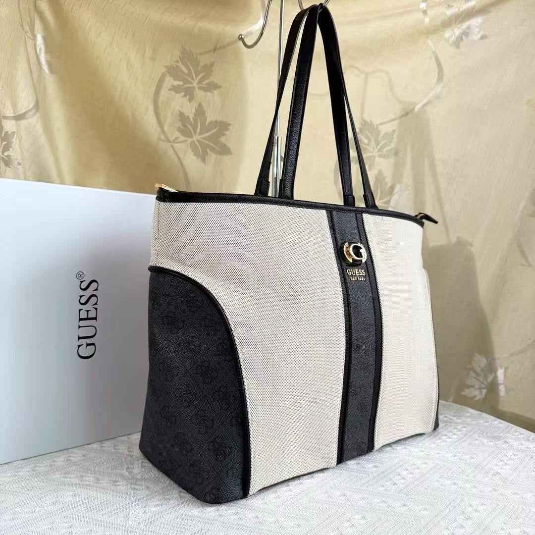 Guess large canvas Tote