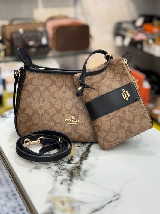 Coach sling with pouch