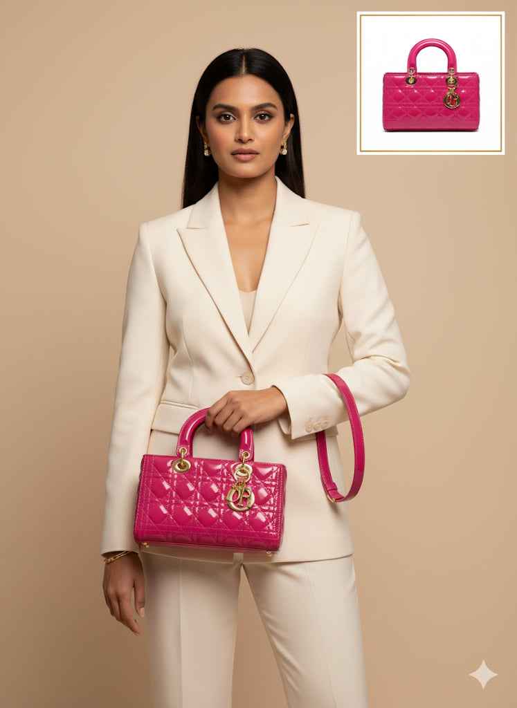 Luxury Lady Dior Rectangular Handbag for Women