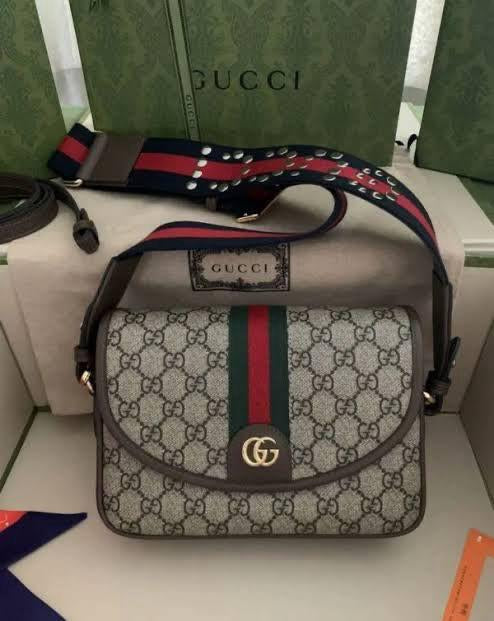 Gucci Ophidia gg shoulder bag with broad belt