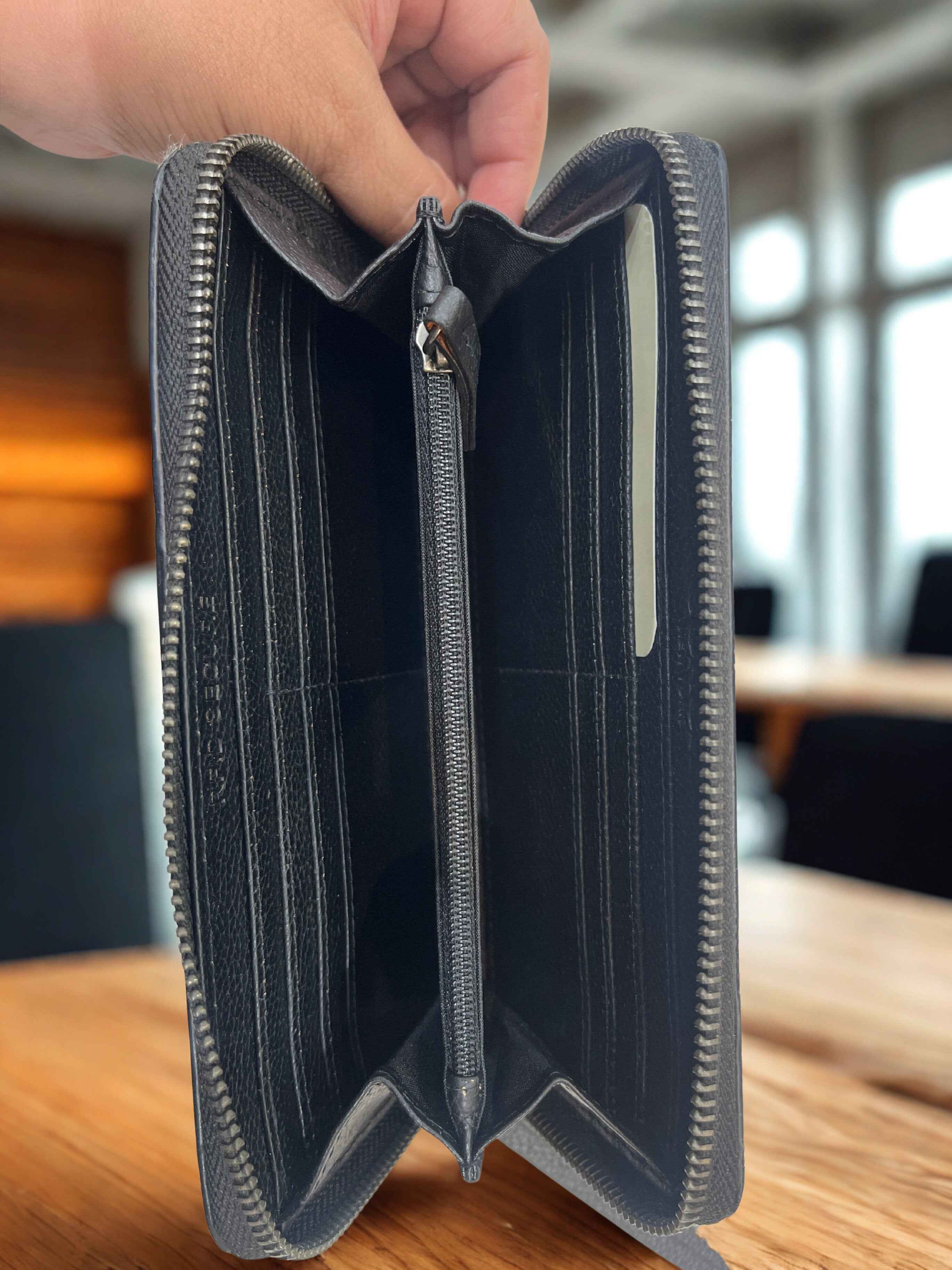 Coach long zip Wallet wristlet