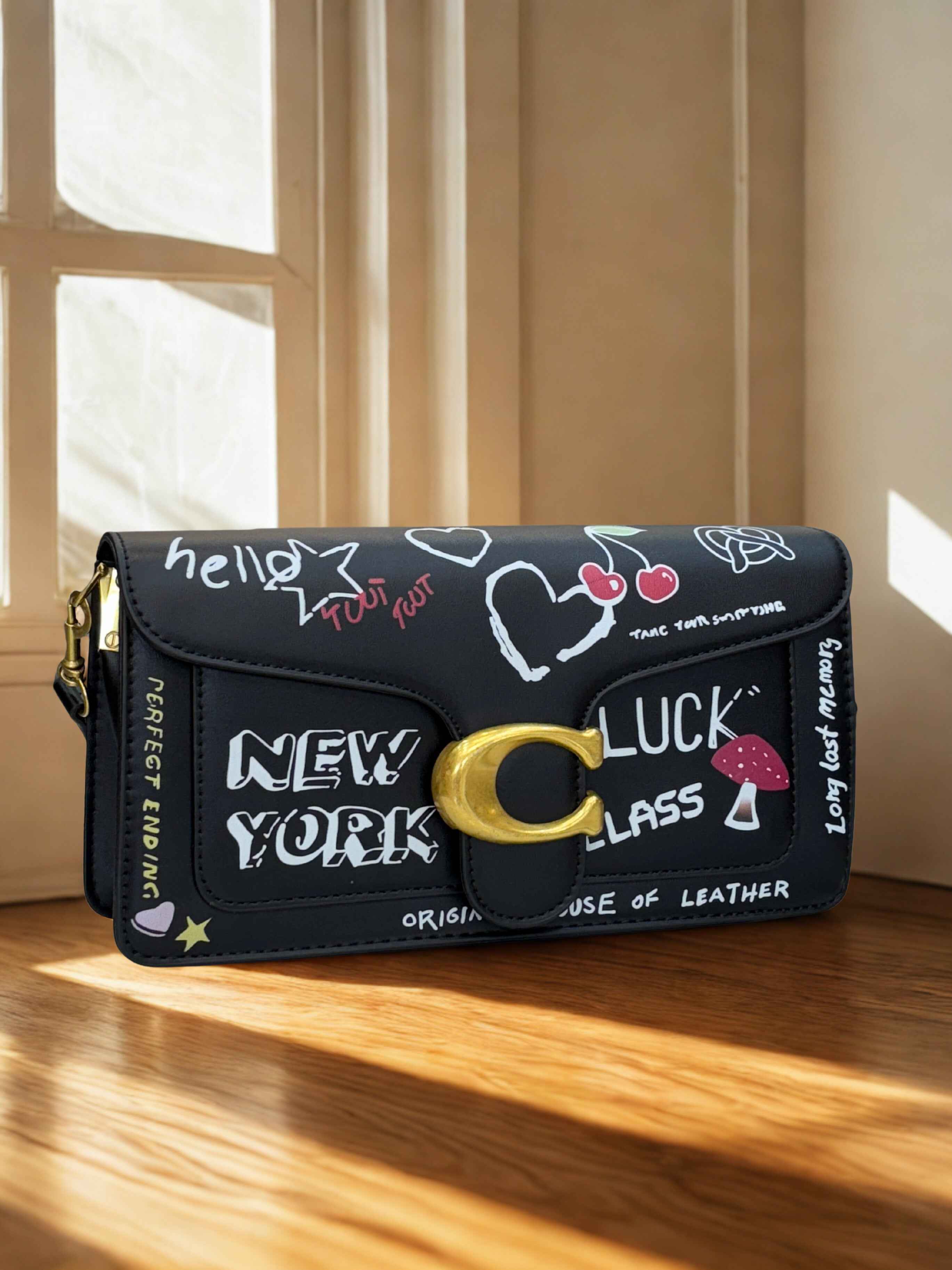 Coach tabby with sketch print