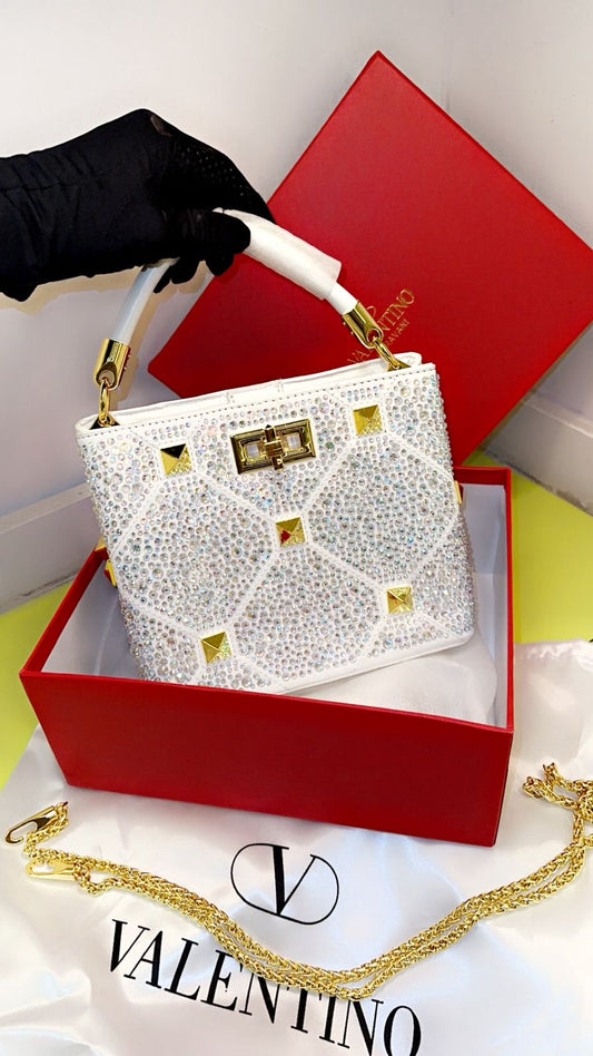 Valentino v logo shoulder bag