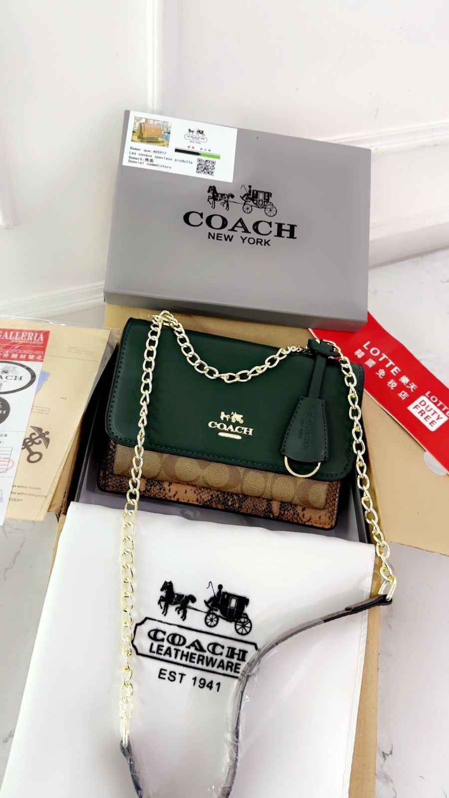 Coach klare shoulder bag