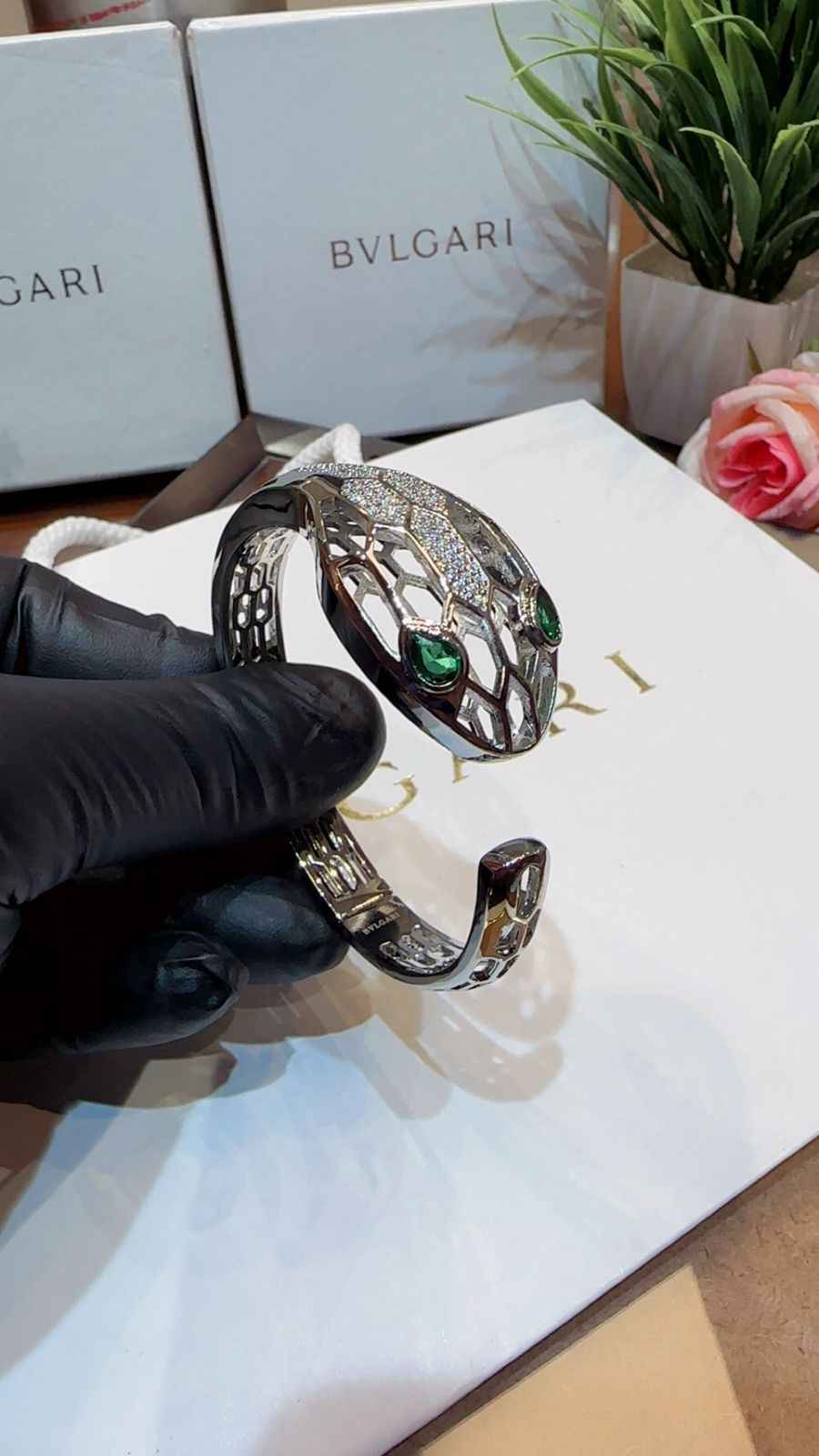 Bvlgari bracelet with ring