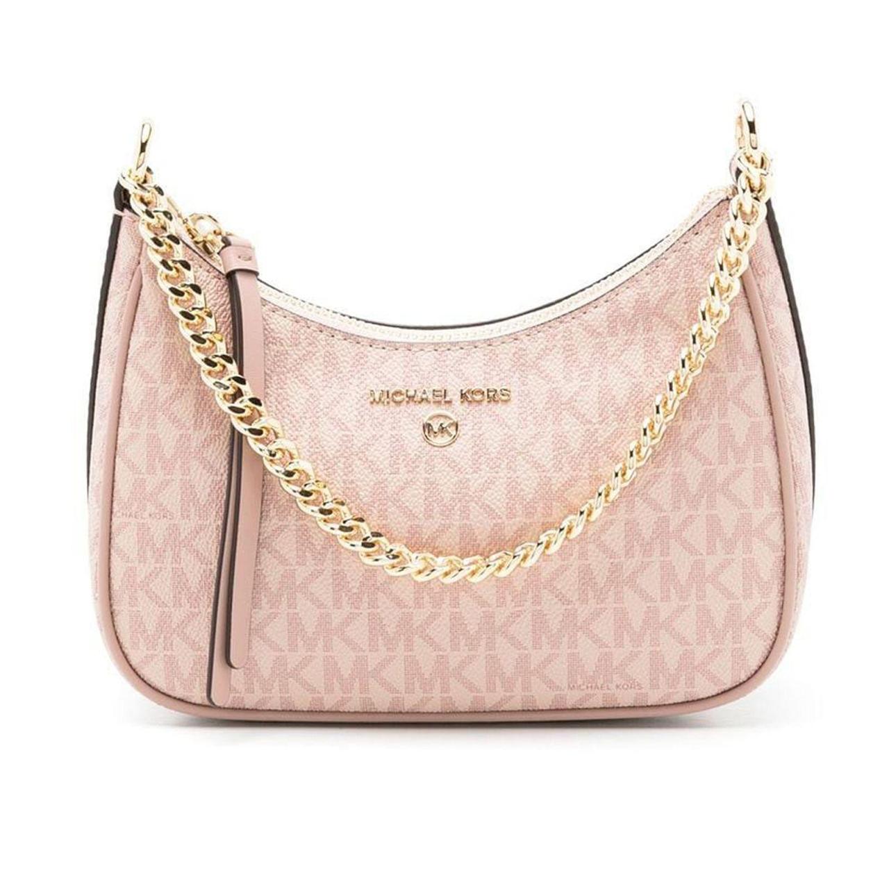 Michael kors jet set signature logo chain pochette