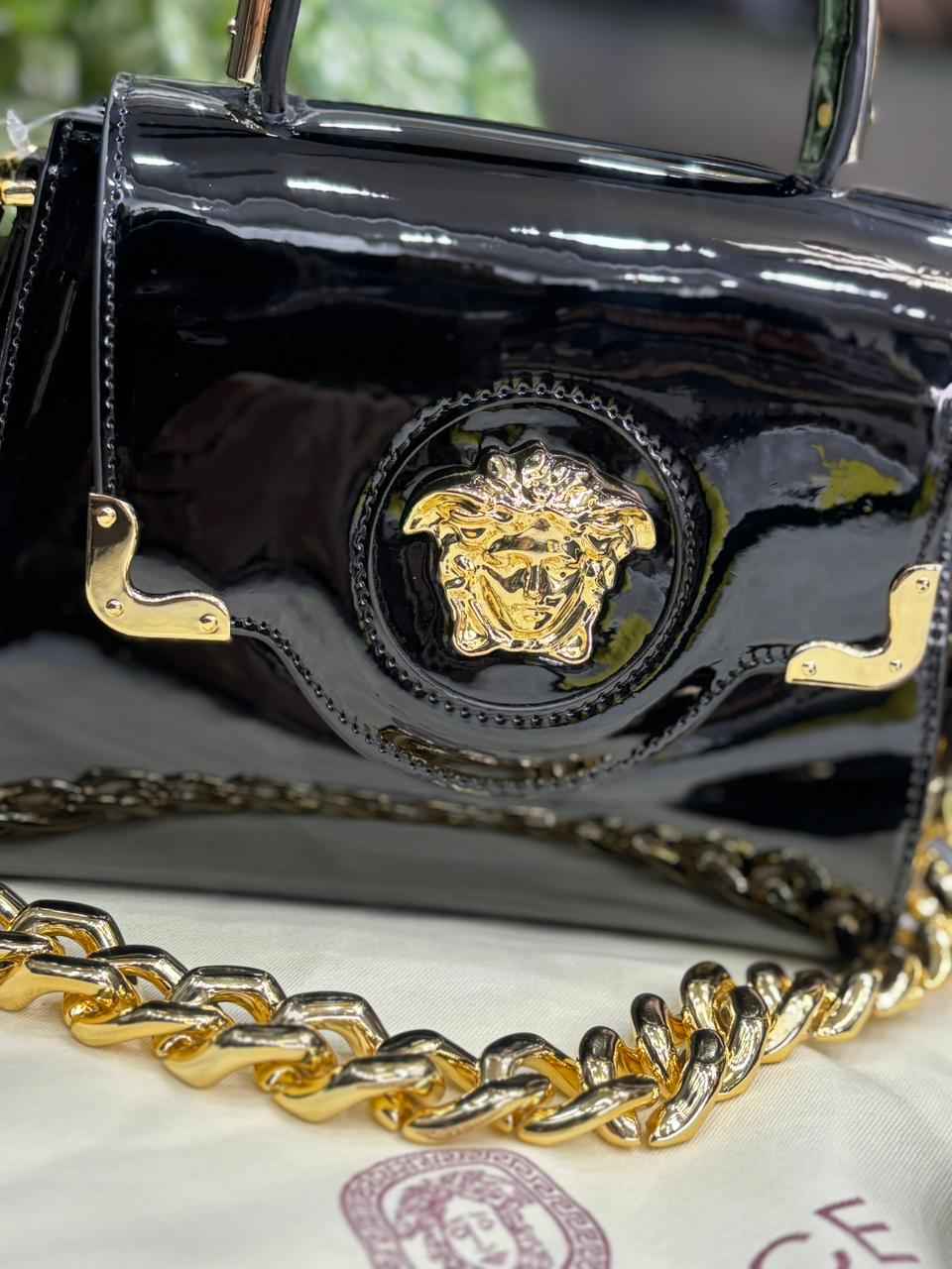 Luxury versace la Medusa bag with top handle