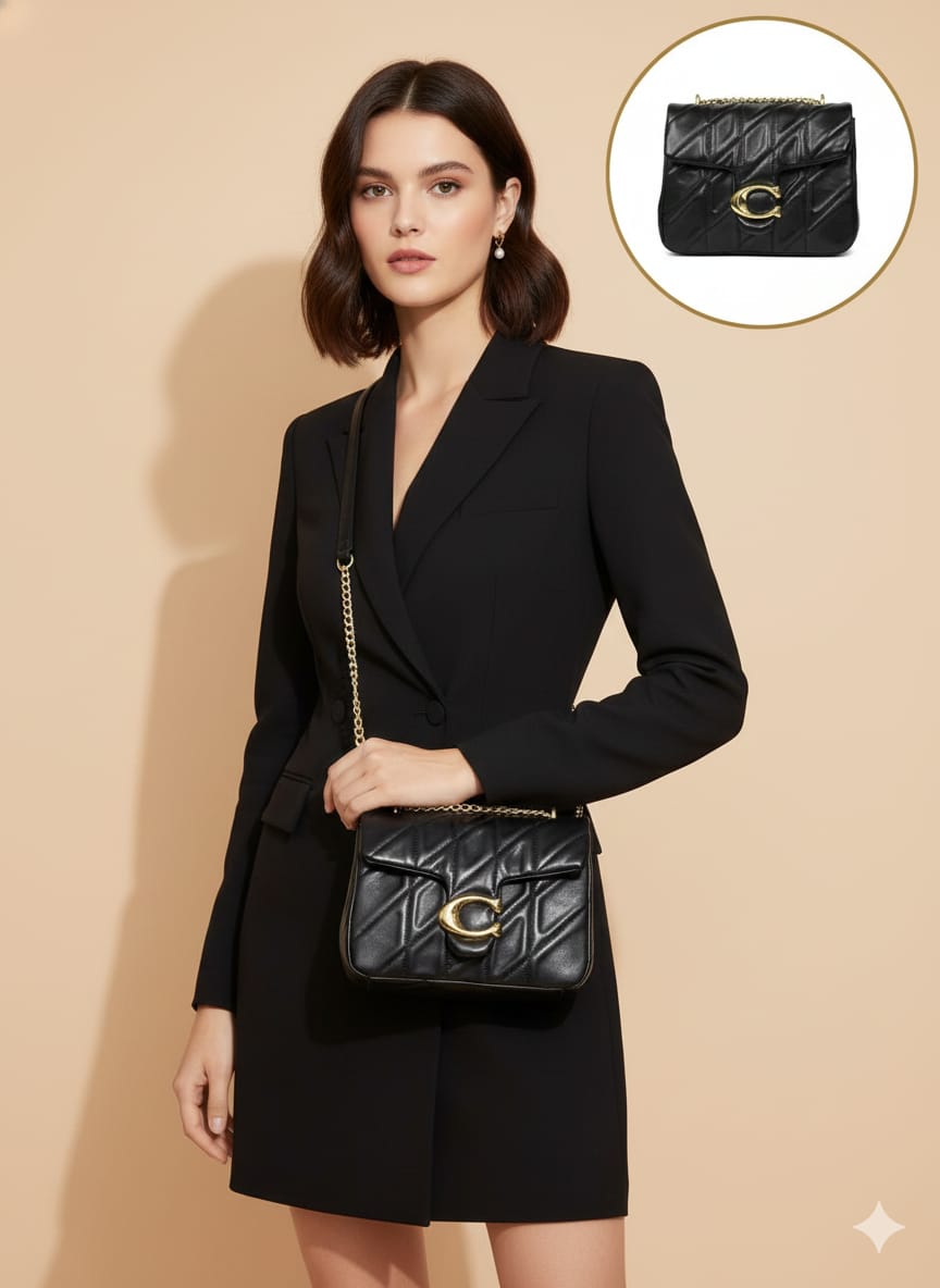 Luxury Coach square quilted tabby