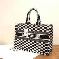Dior tote black white