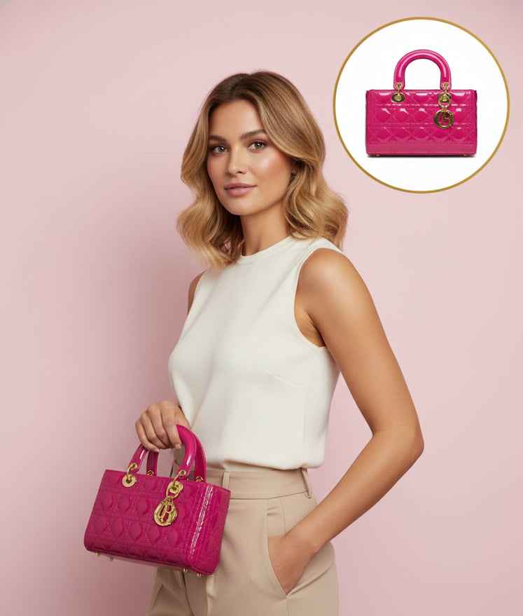 Luxury Lady Dior Rectangular Handbag for Women