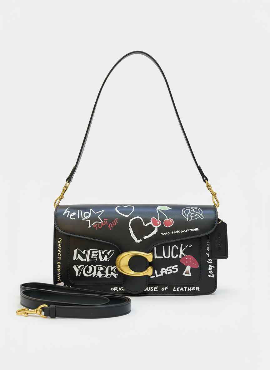 Coach tabby with sketch print