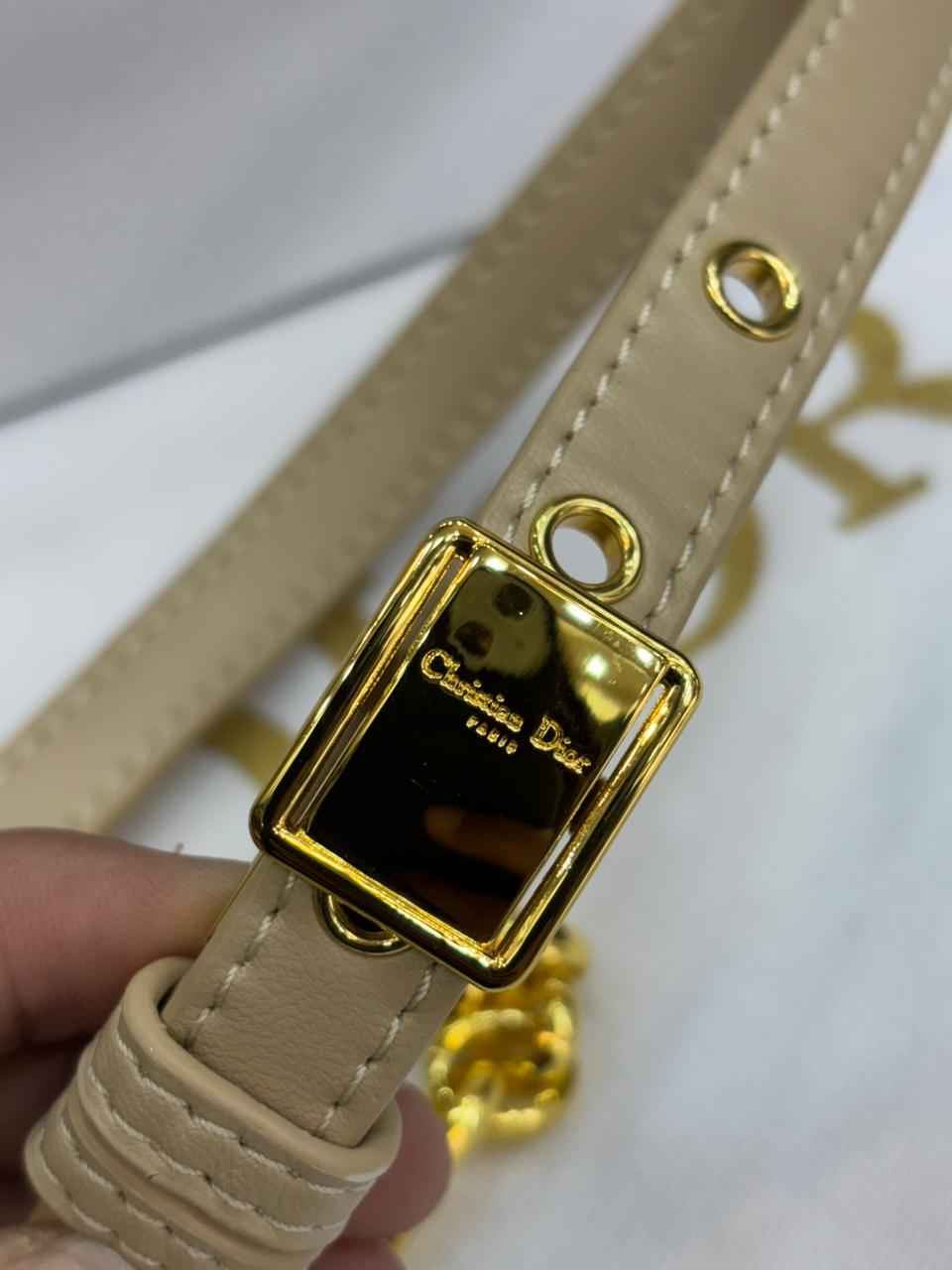 Luxury Dior caro bag in genuine leather