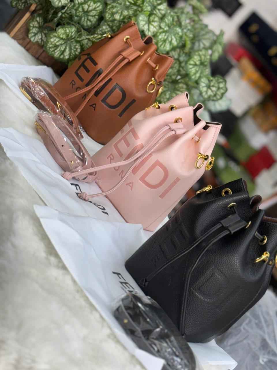Luxury fendi bucket bag