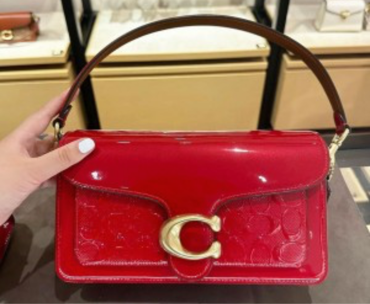 Latest Coach Tabby in patent leather