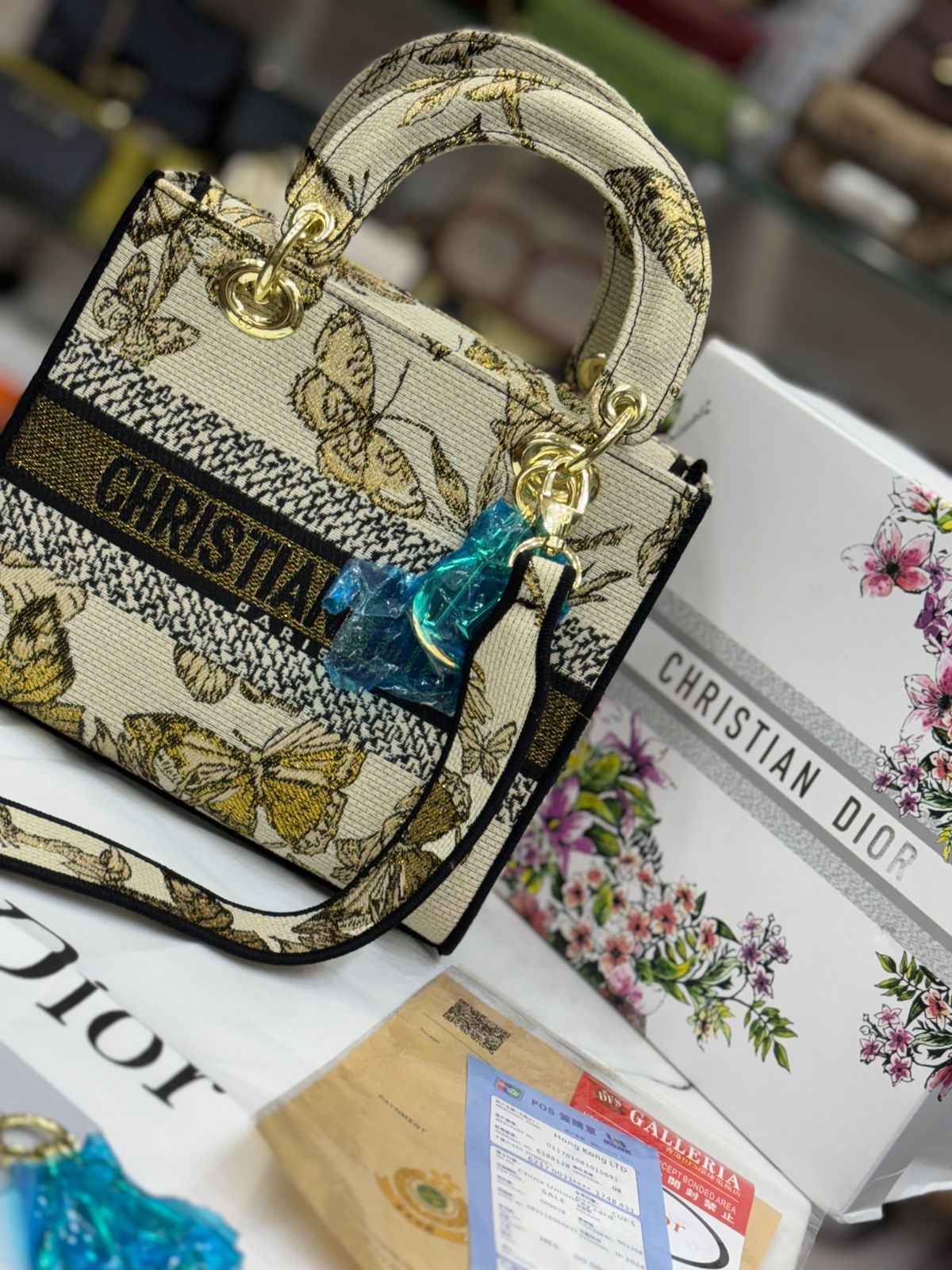 Luxury Lady Dior butterfly bag for women