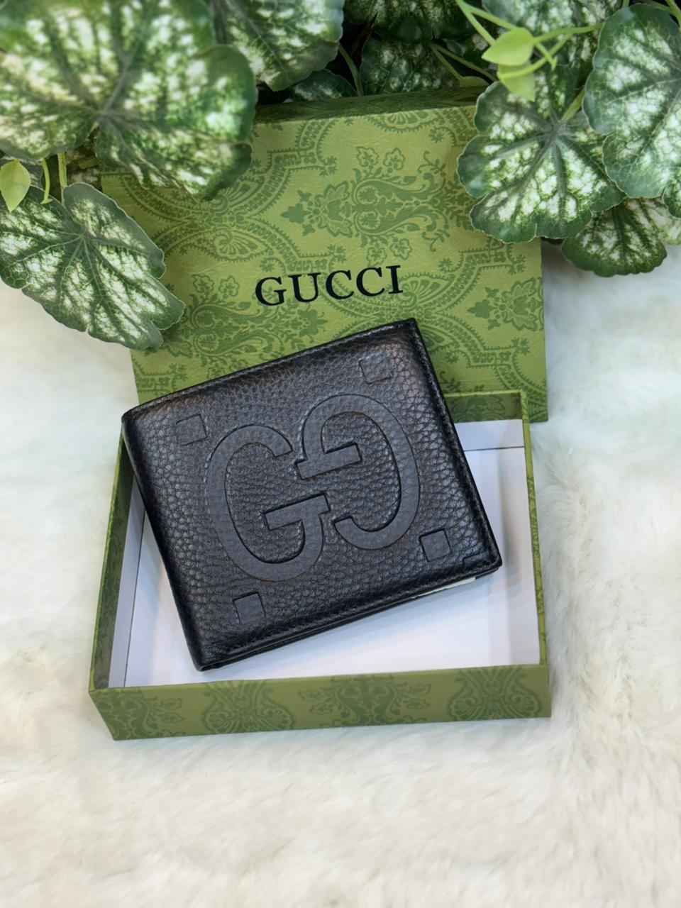Gucci bi fold mens top notch wallet (5) in genuine leather