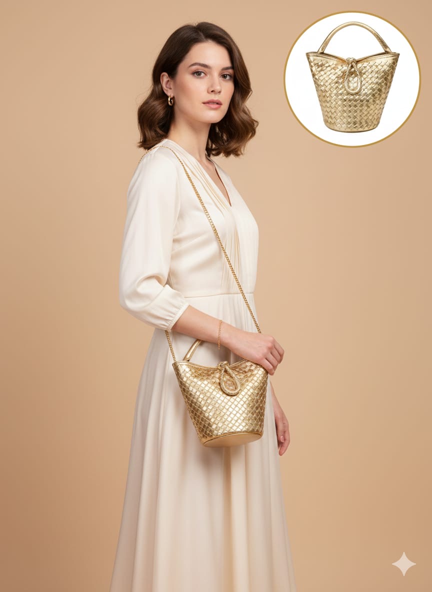 Luxury Bottega Veneta Bucket Bag (Made in Italy)