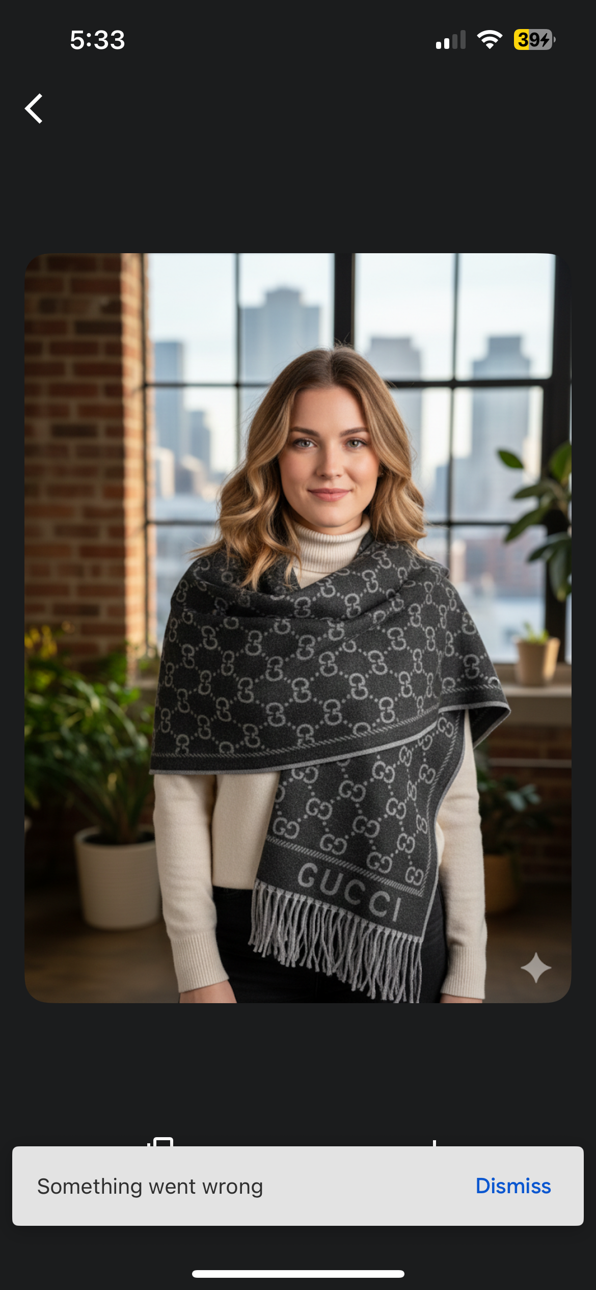 Luxury Gucci GG Full Length Cashmere Warm Shawl for Women