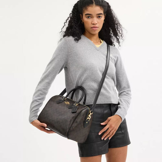 Coach rowan satchel speedy signature premium bag