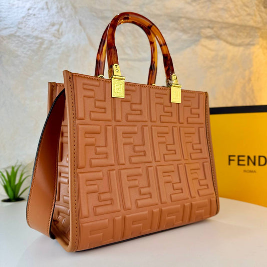 Fendi embossed Tote bags with fendi belt