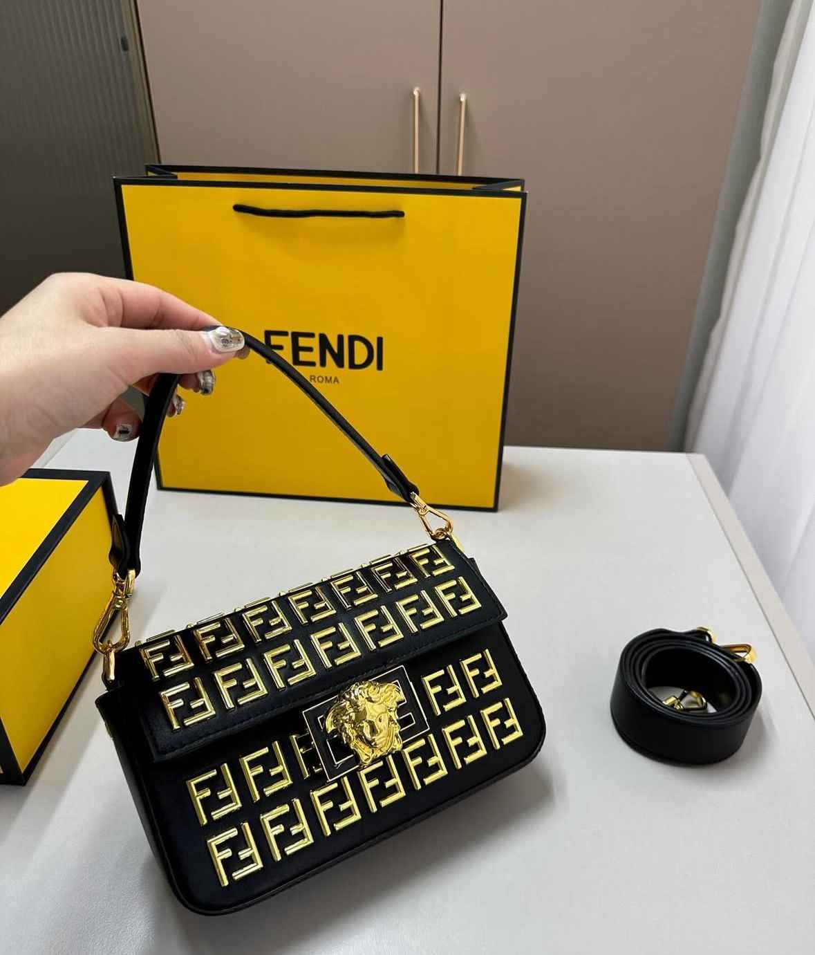 Luxury fendi versace top notch quality bag