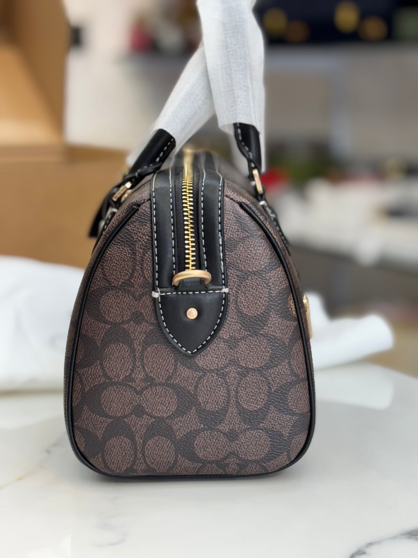 Coach rowan satchel speedy signature premium bag