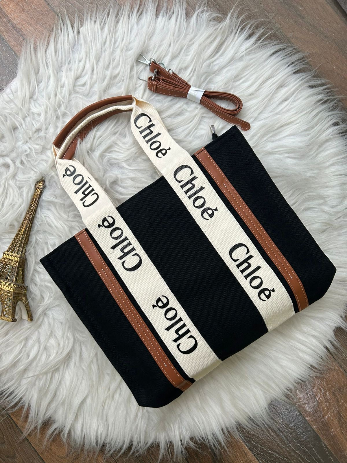 Latest edition of Chloe woody tote
