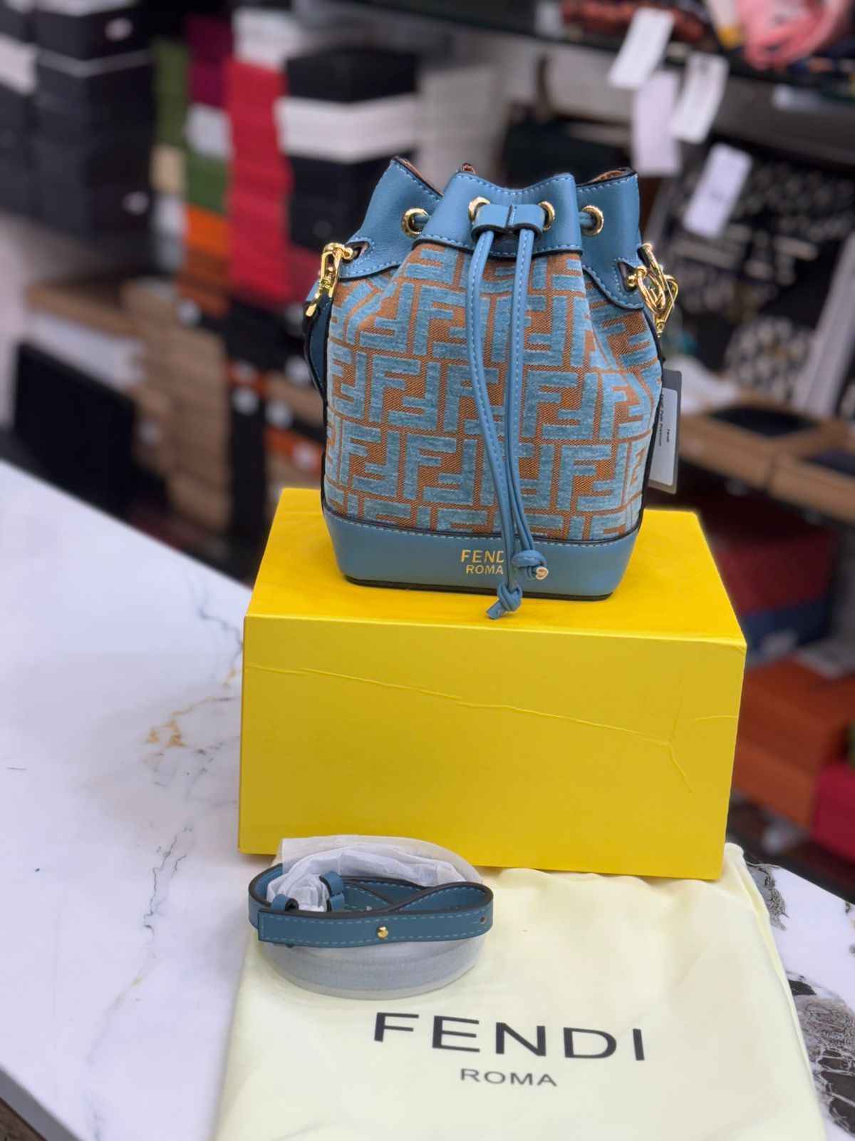 Luxury premium fendi bucket bag