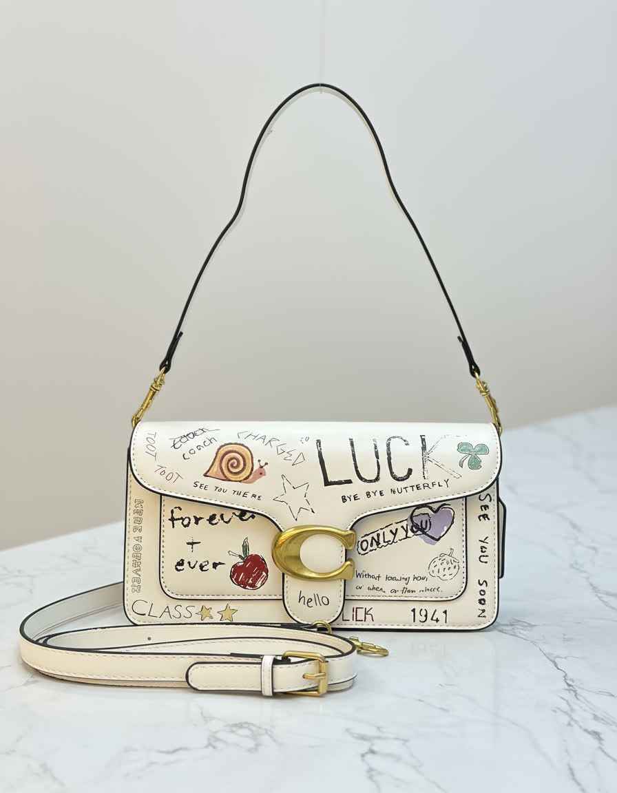 Coach tabby with sketch print