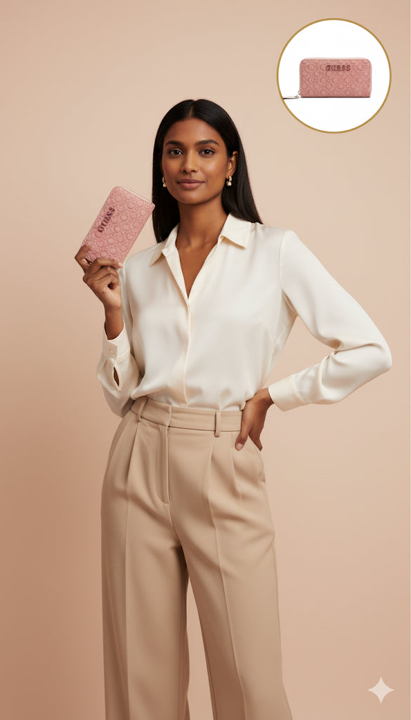 Luxury Guess zipper Wallet for women