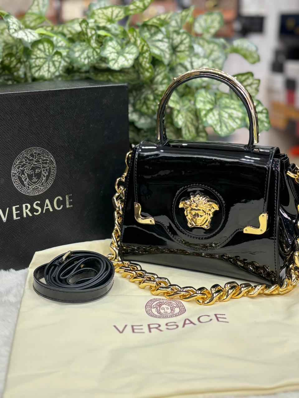 Luxury versace la Medusa bag with top handle