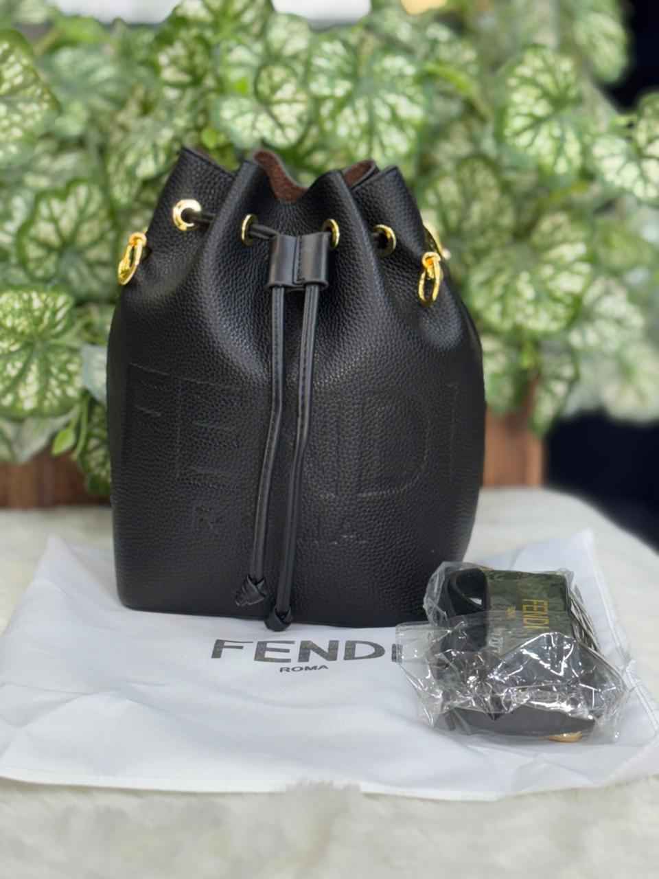 Luxury fendi bucket bag