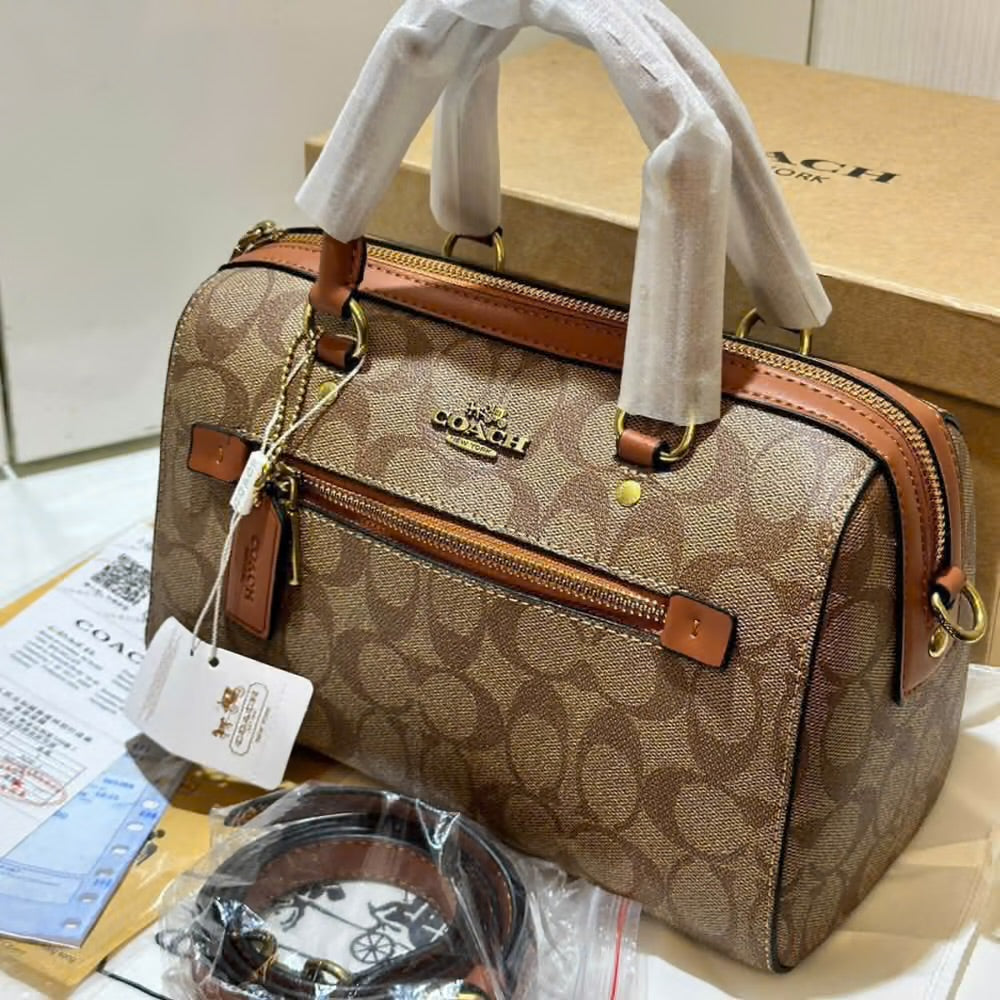 Coach rowan satchel signature speedy bag