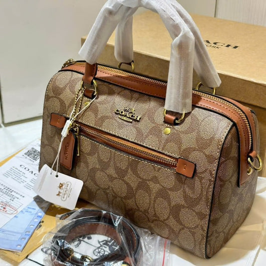 Coach rowan satchel signature speedy bag