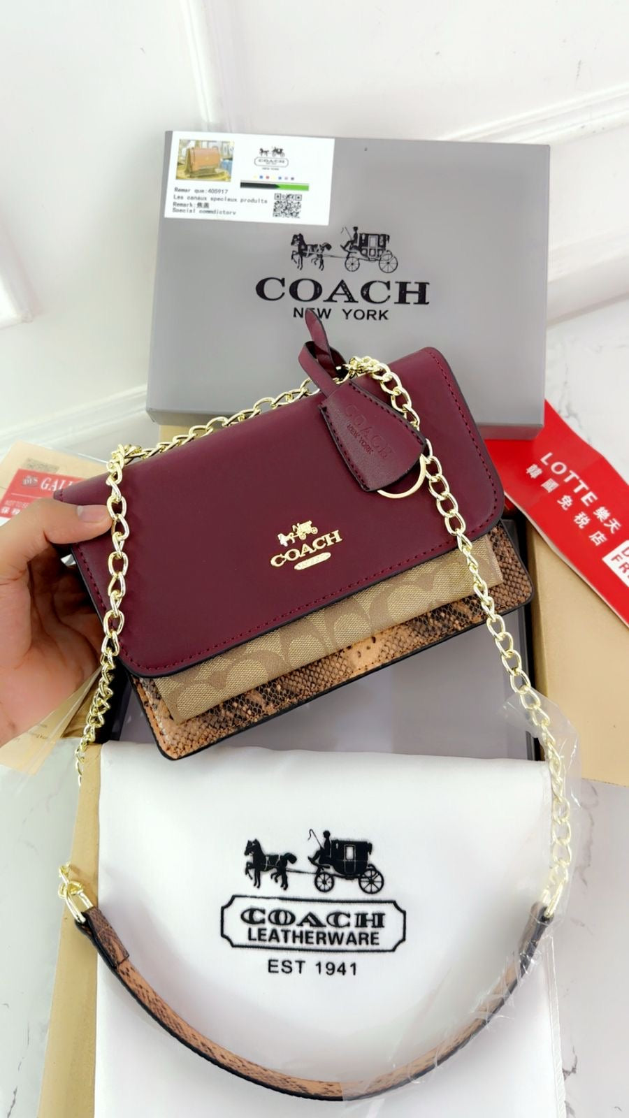 Coach klare shoulder bag