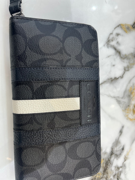 Coach long zip Wallet wristlet