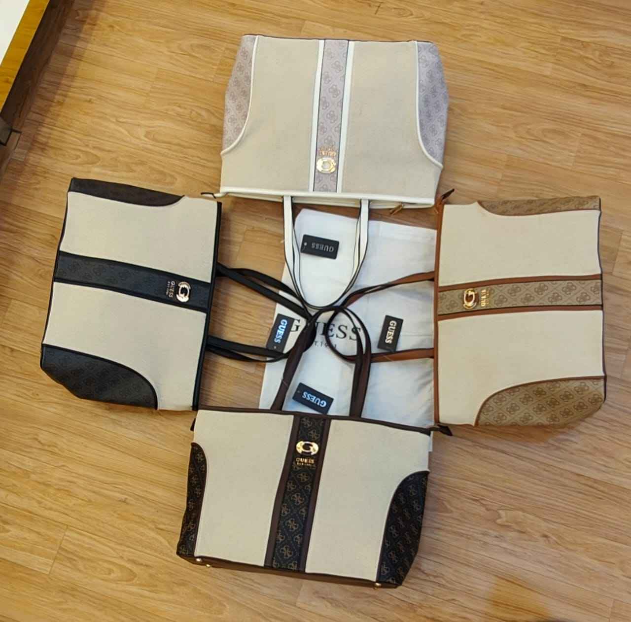 Guess large canvas Tote