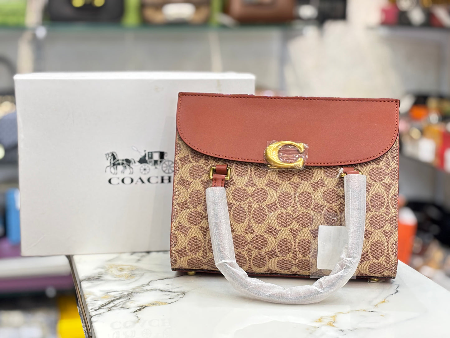 Coach broom Satchel carryall shoulder crossbody Bag