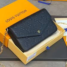 Louis Vuitton Lv embossed Crossbody pochette 3 pcs set