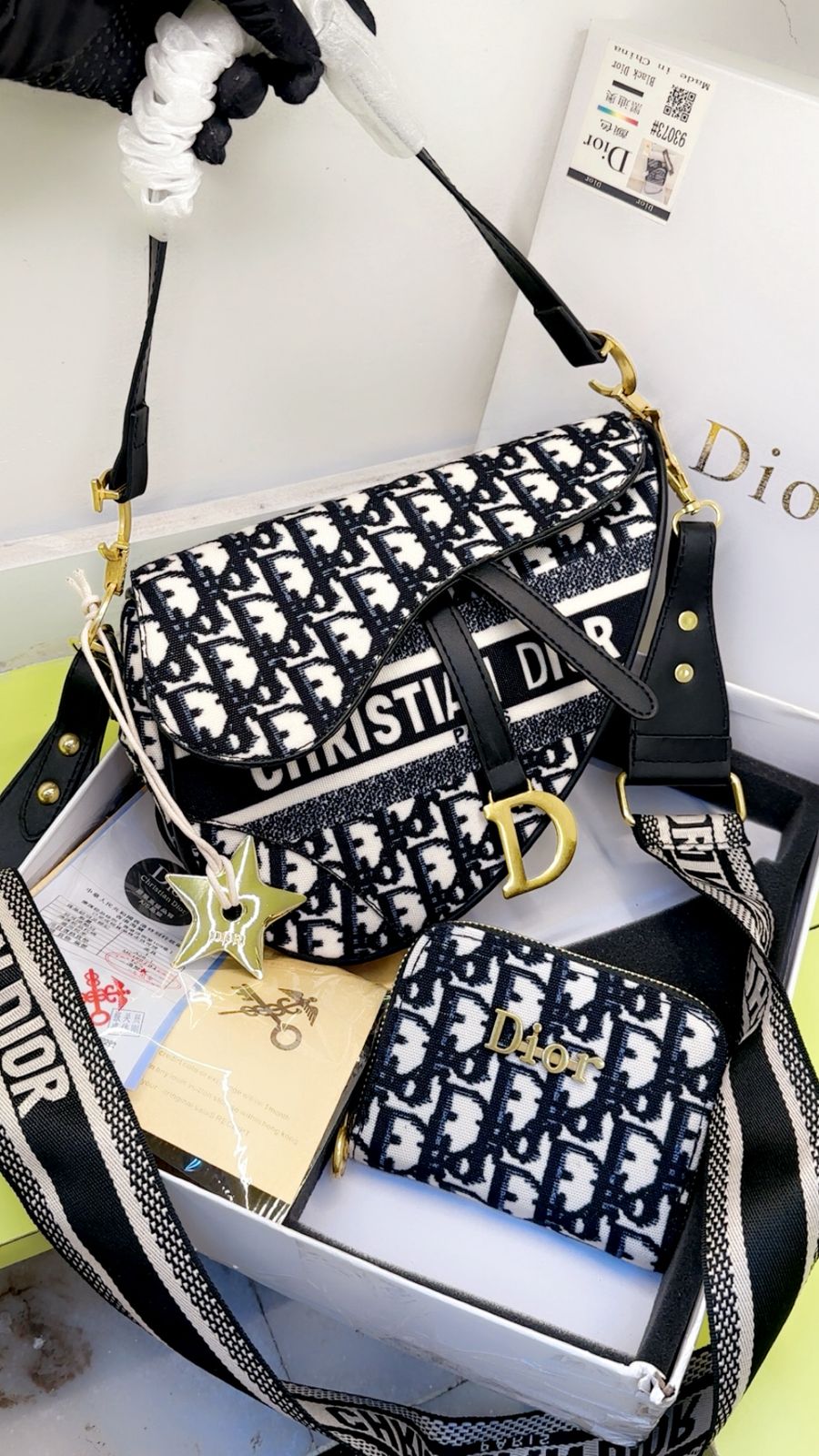 Dior saddle combo gift set