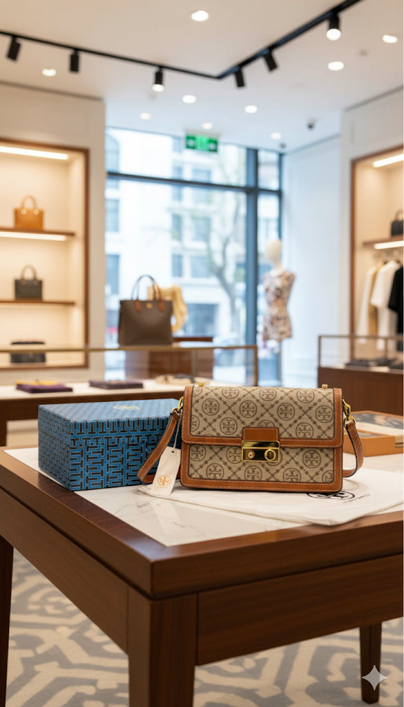 Luxury Tory Burch monogram sling for women