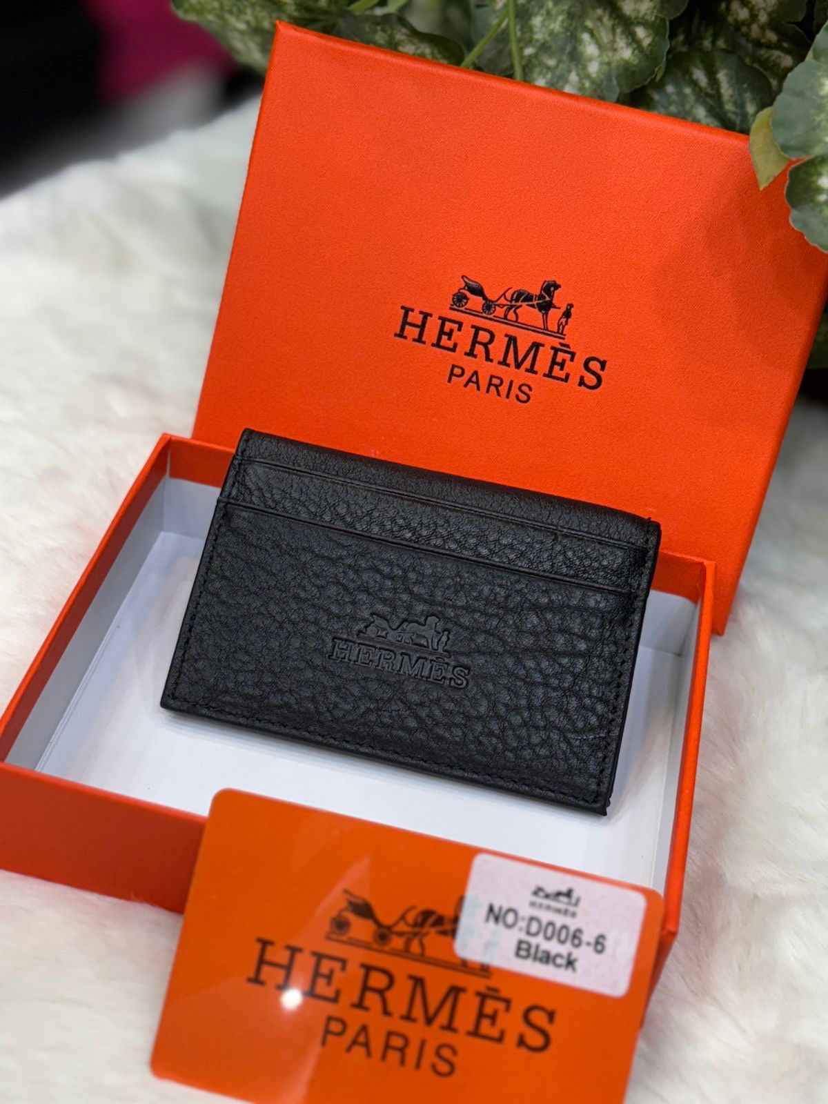 Luxury Hermès Bi-Fold Card Holder for Men